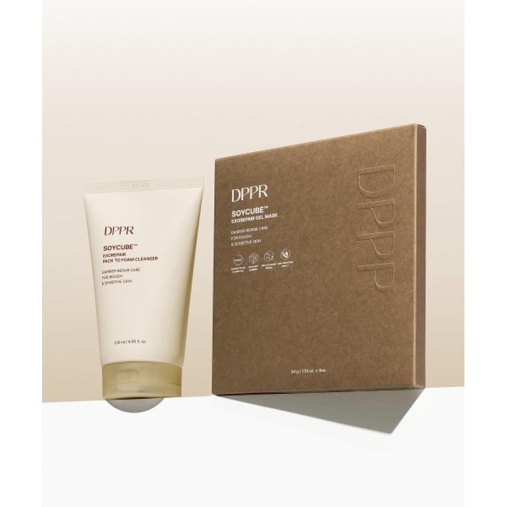 

Dppr [2set] Soy Cube Exo Repair Soy Milk Facto Foam Cleanser 120ml + Soy Cube Exo Repair Soy Milk Gel Mask 4 Sheets NONE