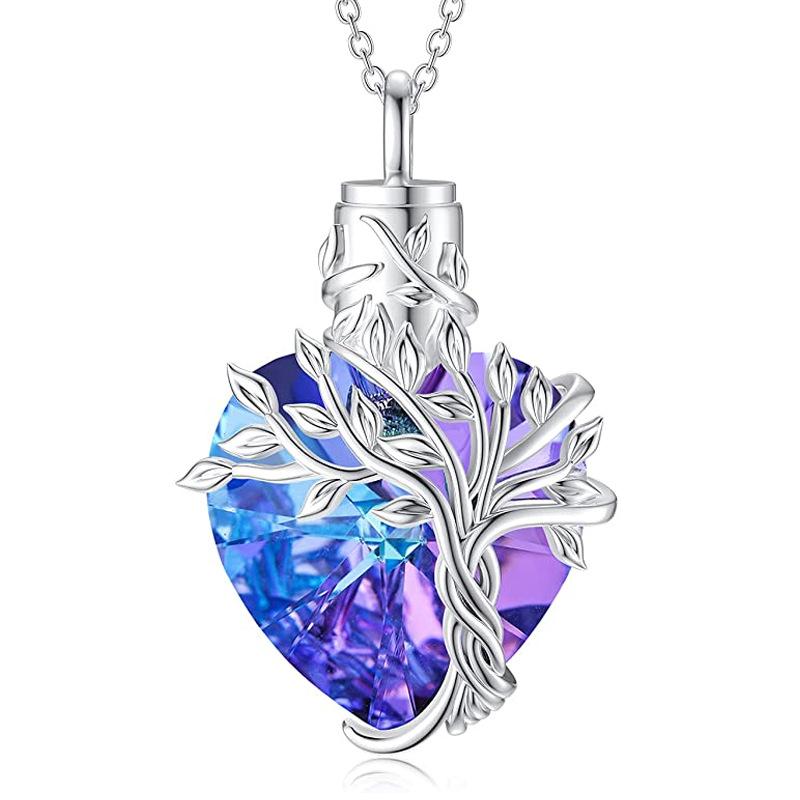 Herzbaum Halskette Gedenkschmuck Geschenke für Frauen Mädchen