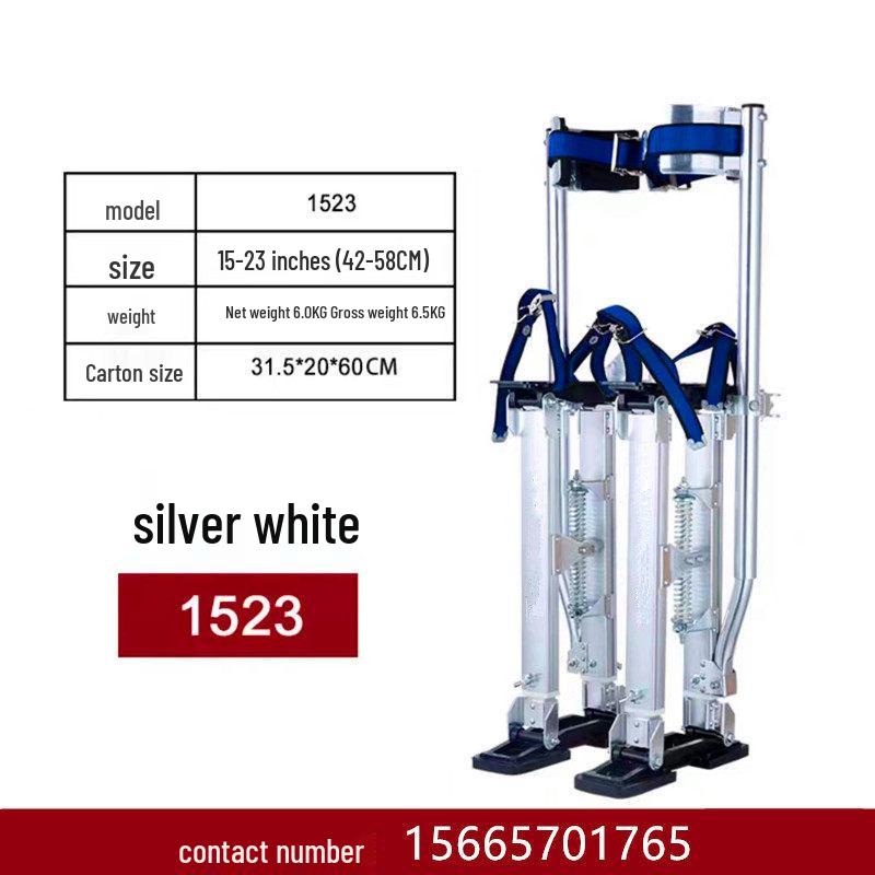 Multi-functional Telescopic Aluminum Stilts Ladder: Indoor Climbing, Walking, Decorating & Fruit Picking