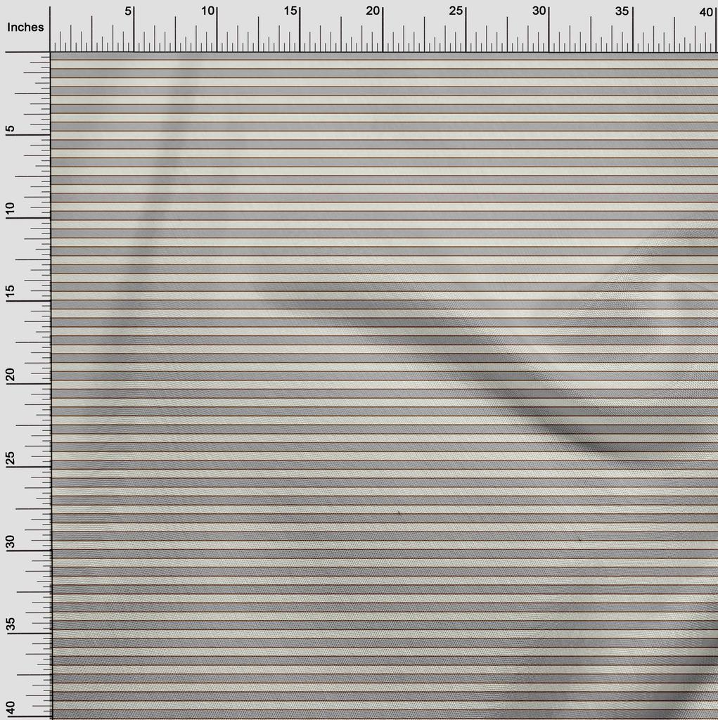oneOone Cotton Flex Light Gray Fabric Stripes Quilting Supplies Print Sewing Fabric By The Yard 40 Inch