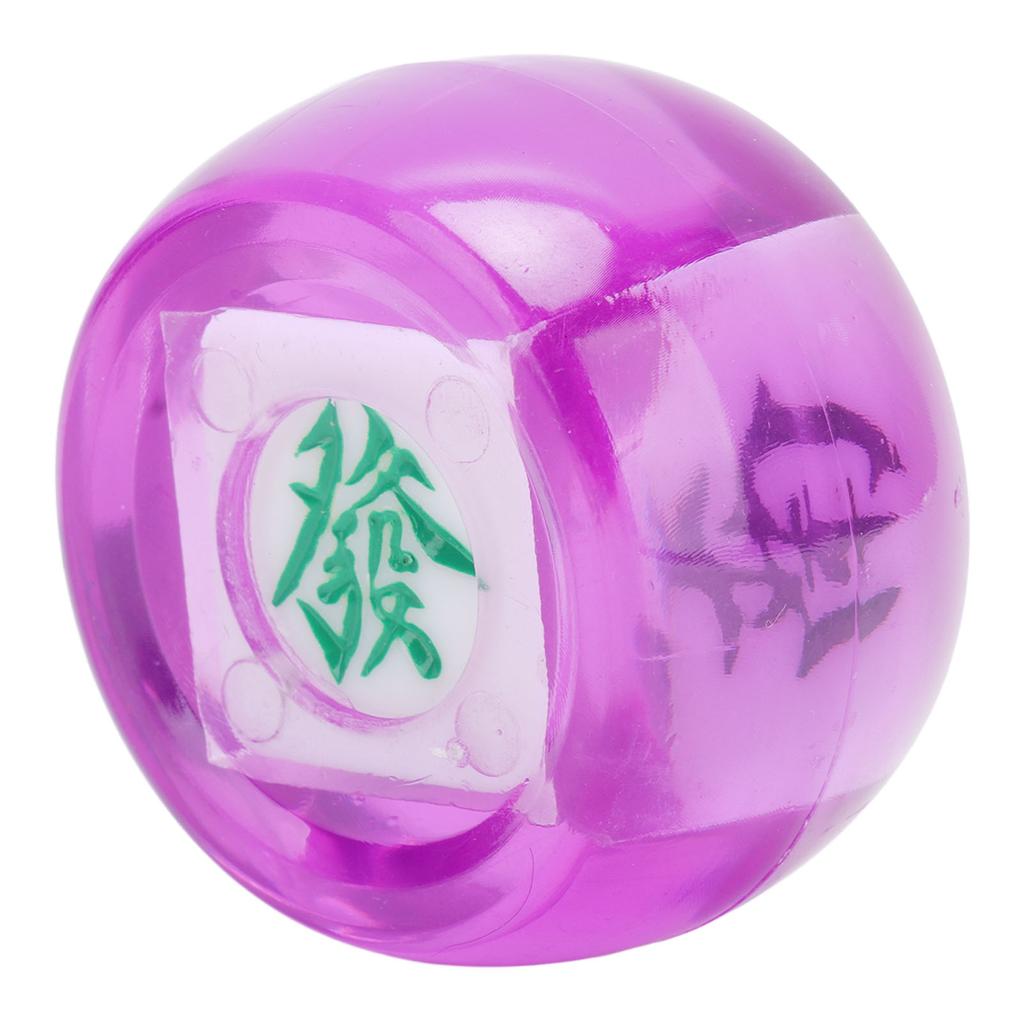 5Pcs Mahjong Wind Direction Dice East South West North Sphere Entertainment Game Dice Transparent Purple
