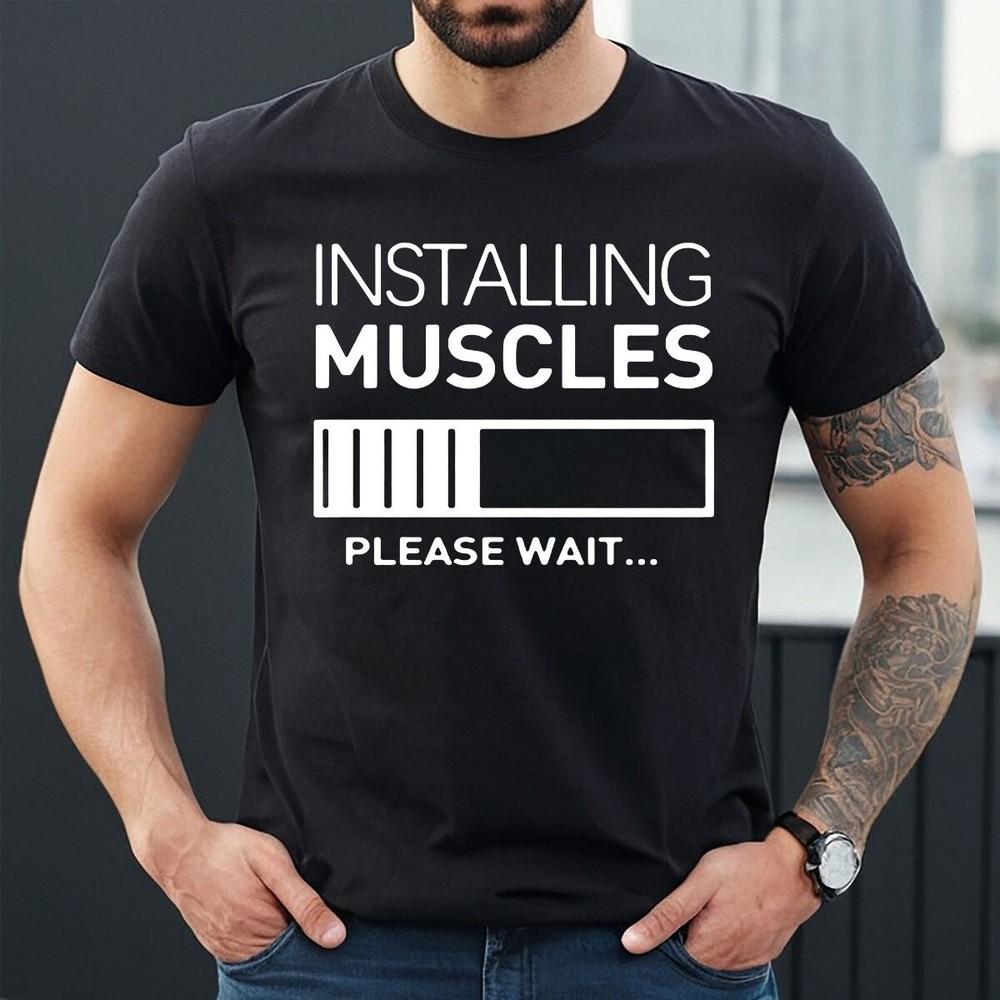 

УСТАНОВКА МЫШЦ ПОЖАЛУЙСТА ПОДОЖДИТЕ | СМЕШНОЙ | НОВИНКА | ШУТКА | МУЖСКАЯ ФУТБОЛКА МАЙКА ТОП XL