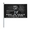 RIP Charlie Kirk Flag A True Patriotic Commemorative Flag 3×5FT Outdoor Double Sided Banner for Garden Patio Balcony Fence Decor