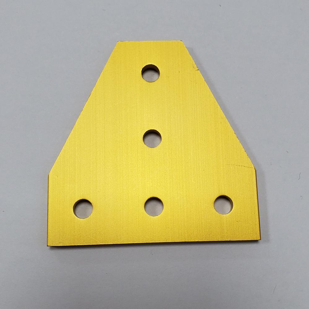 10pcs Strong Corner Angle Bracket Connection Joint Strip Board for V-Slot Aluminum Profile 2020 with 5 Holes