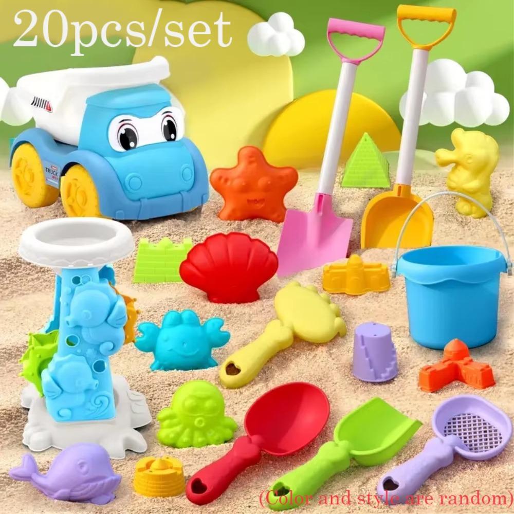 1 Set Plastic Beach Sand Play Toys Snow Shoveling Sand Molds Tools  Sand Beach Game