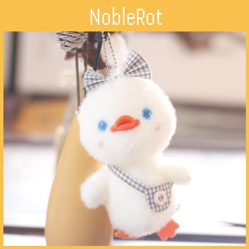 Charming Plush Duck Keychain Lovely And Fluffy Stuffed Animal Doll For Bags