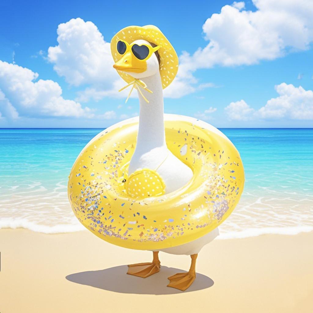 Hawaiian Porch Goose Summer Outfit Summer Porch Goose Outfits Cute Goose Clothes Bikini Goose Costume for Garden Yard Decor