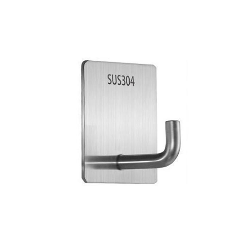 

Крючок из нержавеющей стали, прочный клейкий крючок, крючок для задней двери, фурнитура, крючок для одежды, металлический крючок без перфорации bags (no ash + no glue loss)