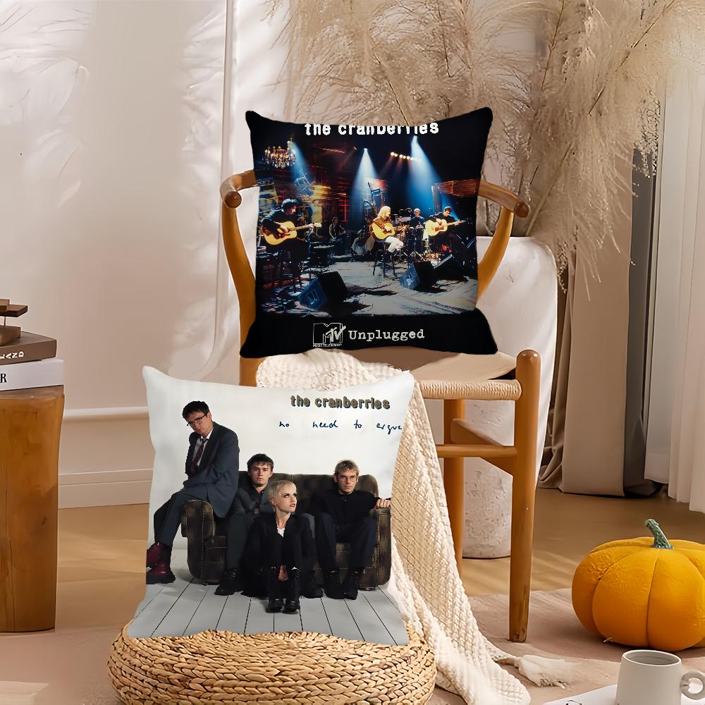 Band The C-Cranberries Pillow Case Home Cushion Cover Suitable For Office Sofa Car Suitable For All Seasons