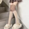 1 Pair Ruffle Thigh High Socks Tube Frilly Socks Long Tube Socks for Girl Over Knee Stockings Princess Style Dress Socks