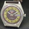 SEIKO 5 AUTOMATIC VINTAGE JAPAN 6309A MENS PURPLE COLOR DIAL WATCH a702727-1
