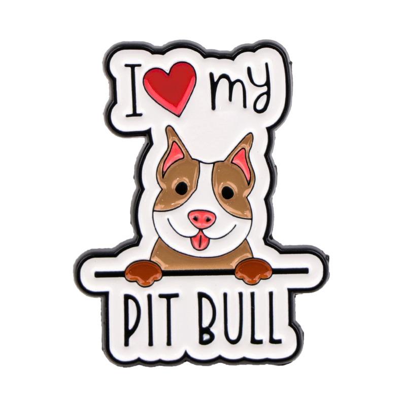 English Love Pet Dog Dog Animal Series Brooch Badge Clothing Backpack Ornament Love Brooch
