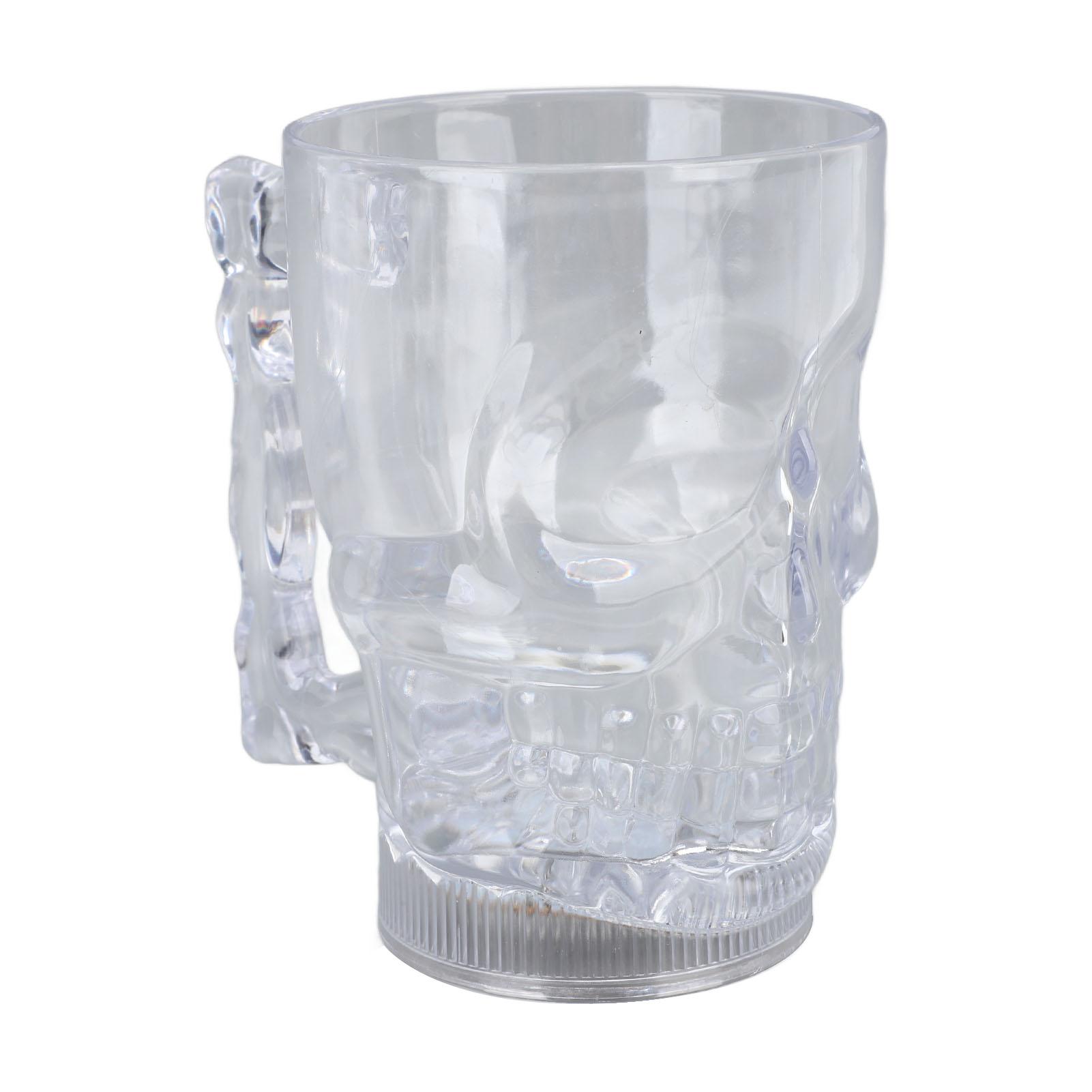 

20 унций кружка с подсветкой в виде черепа LED ABS цветные огни 50 мАч череп Хэллоуин чашки для Хэллоуина L