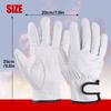 25CM Electric Welding Gloves Single-Layer Sheepskin Gloves With Adjustable Buckles Heat Insulation Wear Resistance For Welding