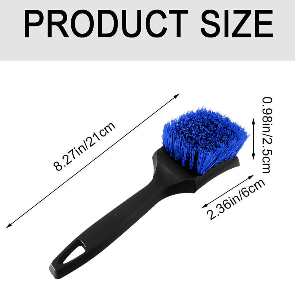 Car Tire Brush Hard-Bristled Tire Brush for Car Detailing Scrubber Cleaning Tools for Exterior Washing Auto Sedan Truck RV SUV