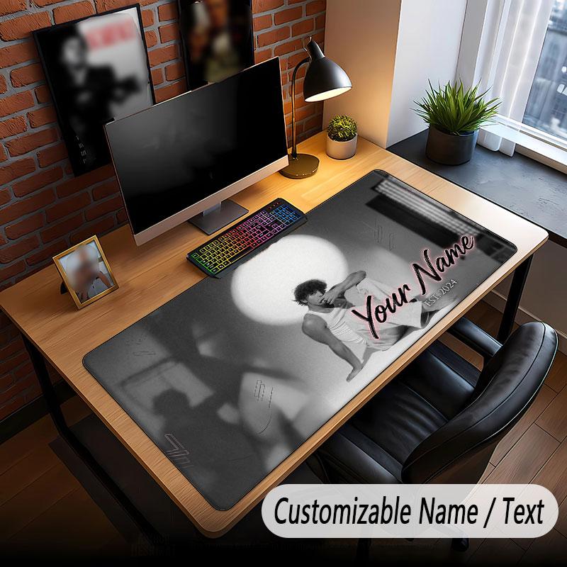 Custom Name Extended Mouse Pad,Benson Boone Gaming Desk Mat For Home Office Desktop Decor