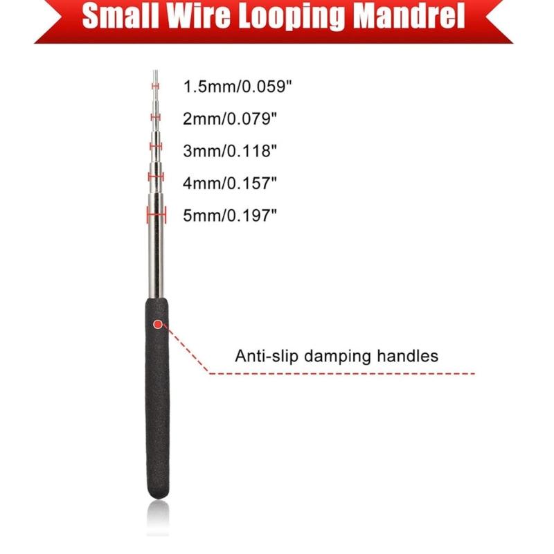 3Pcs Professional Jewelry Tool Aluminum Alloy Wire Winding Rods with Scale Markings For Jewelry Designers