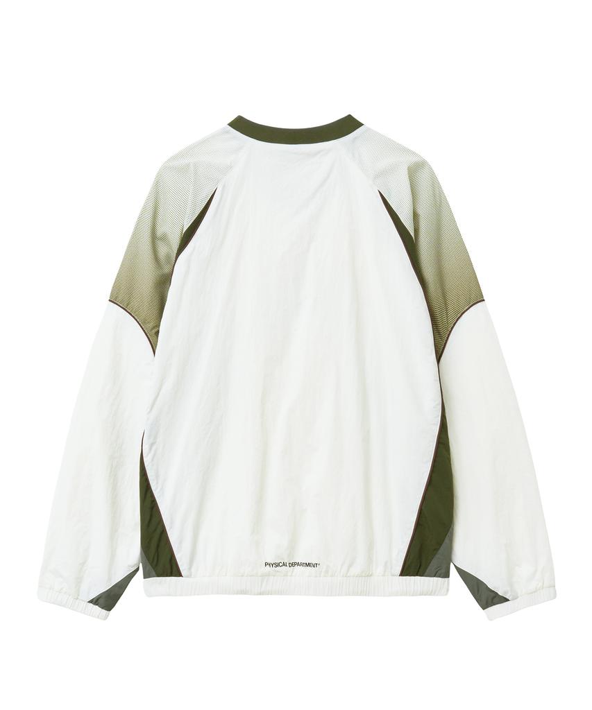 PHYPS MOTORCYCLE Vintage Logo Speed Track Nylon Long Sleeve Ivory
