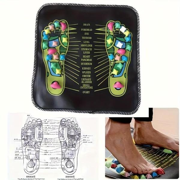 Traditional Chinese Medicine Acupressure Foot Massage Mat - Battery-Free Health And Wellness Accessory