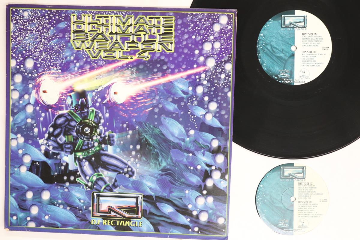 LP Record DJ RECTANGLE Ultimate Ultimate Battle Weapon Vol GCR7021 GROUND CONTROL 2000 US Rap HipHopRB Used