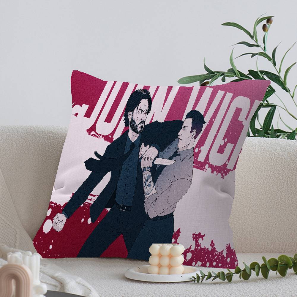 Movie John Wick Cushion Cover Car Throw Pillow Case For Sofa Car Christmas Gift 40X40Cm 45X45Cm