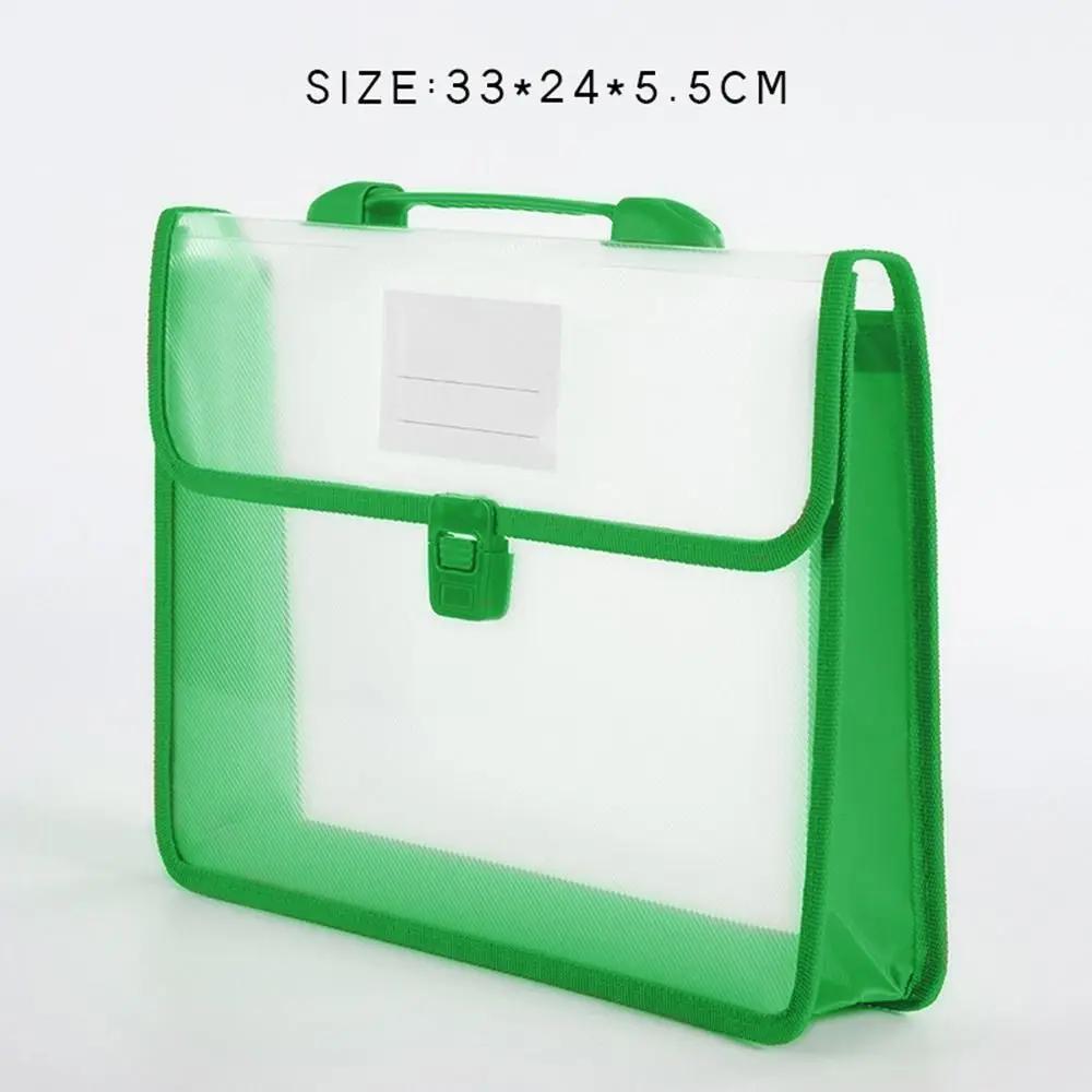 A4 Transparent File Bag-Waterproof Thickened Organizer,Large Capacity Storage for Office Documents & Student Test Paper/Textbook