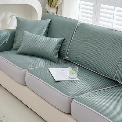 Anti-Mücken Sofa Sommer Sommer Rutschfeste Kühlmatte Einfach Modern Massivholz Leder Kissen