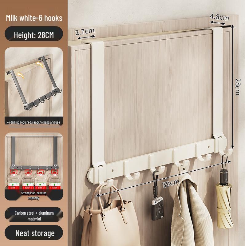 Silent Adhesive Wall-Mounted Clothes Hanger Hook for Bedroom Doors