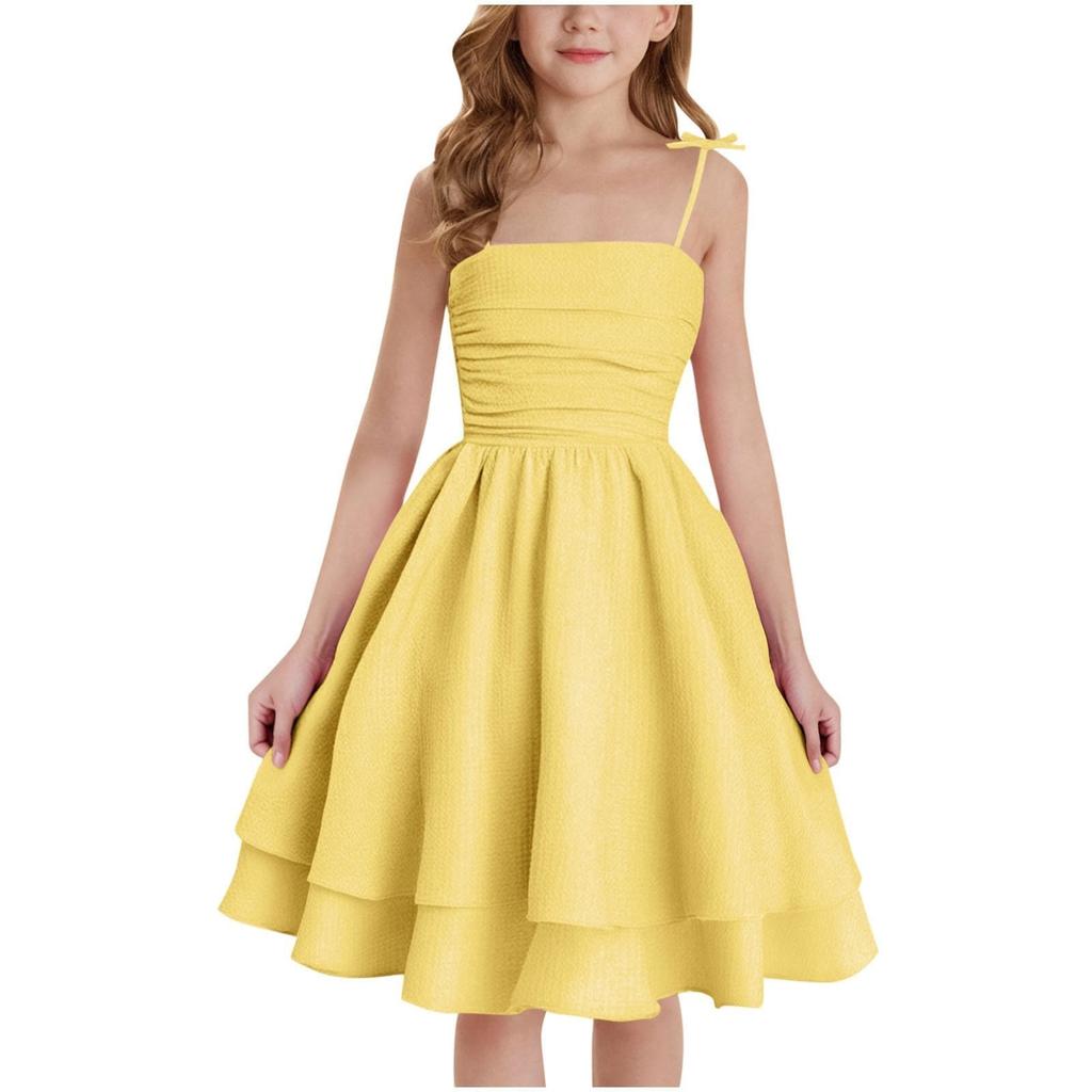 Children's Fashion Princess Dress Sweet And Cute Spaghetti Strap Dress
