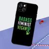 Vegetarian VEGAN ANIMAL LOVE VEGGIE Phone Case For iPhone 16 Pro Max 12 13 Mini 11 14 15 Pro Max XR 15 16 Plus 16e Back Cover