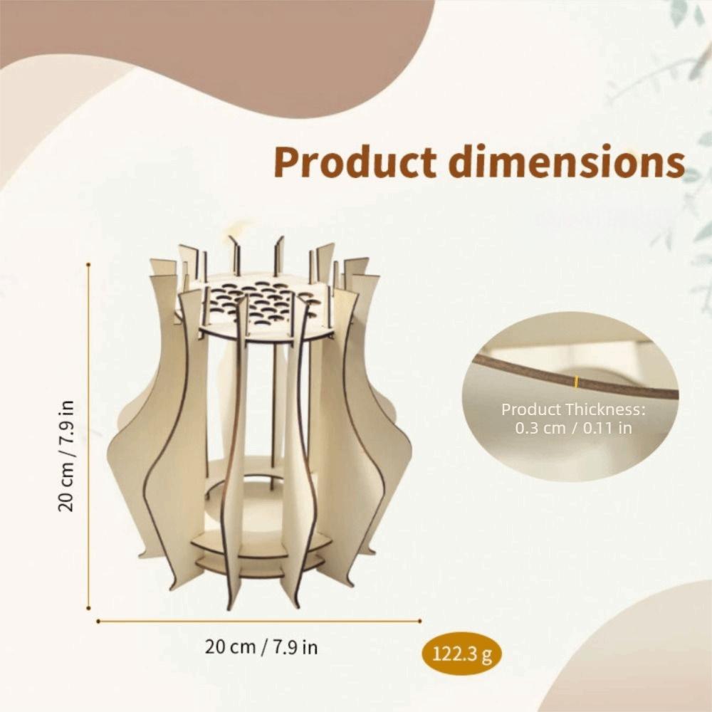 DIY Craft DIY Flower Vase Assemble Kit Wooden Vase Kit Bouquet Vase Office Decor