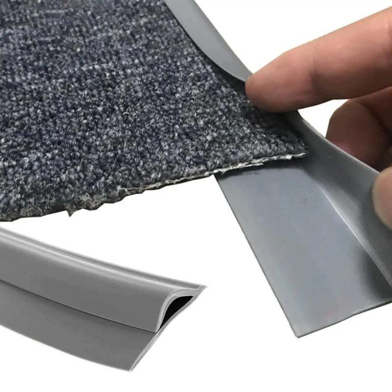 New Soft TPE Rubber Edge Trim: Self-Adhesive Decorative Carpet and Floor Joint Strip