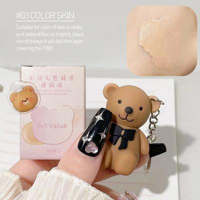 Crème longue durée, anti-cernes, hydratant, couvrant, liquide, maquillage, cicatrices, acné, ours, imperméable, couleur de peau 03