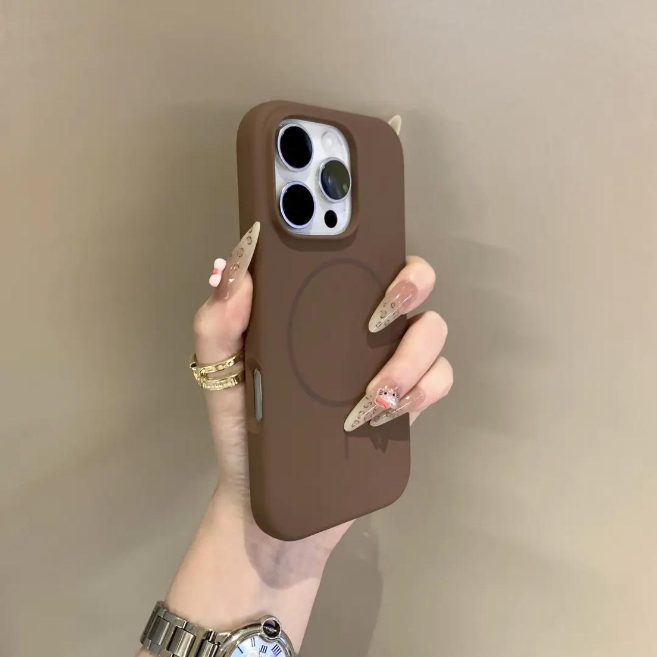 

Подходит для чехла для мобильного телефона Apple IPhone 16 Promax Новый 16 Жидкий силикон MagSaf Магнитное притяжение Полная упаковка Защита от падения iPhone 15pro