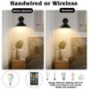 Industrial LED Wall Lamp Rechargeable Wall Sconce RGB Bulb For Living Room Bedroom Corridor Study Stairway Indoor Decor Light