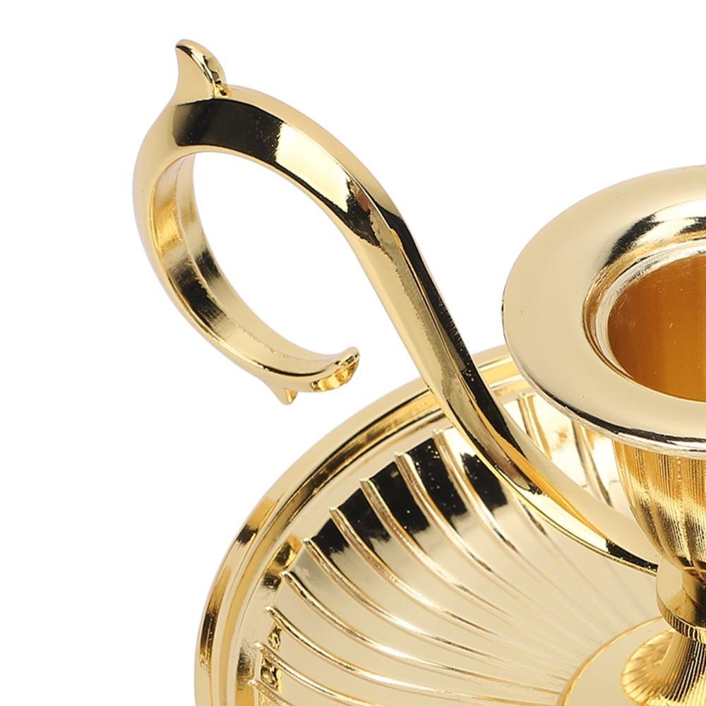 With Handle Candle Stick Holder Handheld Brass Candlestick Holder Christmas Decor