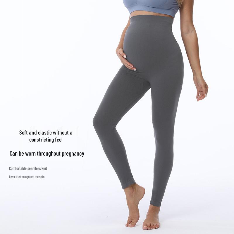 High-Waisted Maternity Yoga Pants: Slimming, Elastic, Tummy Support Sportswear for Women
