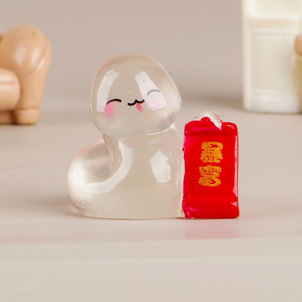 10Pcs Luminouses Snake Cartoon Glowing in Dark Snake Miniatures Bedroom & Living Room Decoration