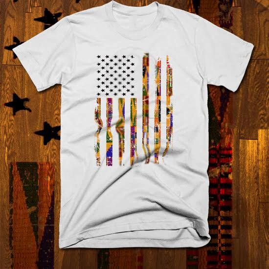 

Black History Month T-Shirt African Panther Kente Wakanda Flag new tee 3XL