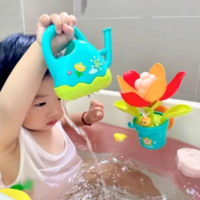 Baby Flowers Bath Toys Water Shower Bathing Toys Water Game for Kids Fun Fun Runflower Bath Avec Kettle Salle De Bain Jouet Pour