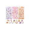 3D Puffy Stickers, Glitter, 3-Pack, Cute, Puffy Stickers, Reward Stickers, Stylish, Cute, Approximately 144 Stickers, Compatible with DIY Diaries,