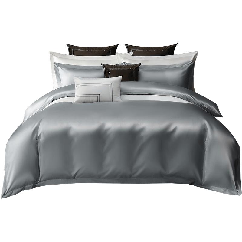 Kang Er Xin 60TC Pure Cotton Sateen 4-Piece Bedding Set 1.5m Flat Sheet (Duvet 200x230cm)