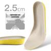Latex Height Boost Insoles for Men & Women: Invisible, Breathable, Sweat-Absorbing, Shock-Absorbing, Full-Length Comfort Pad
