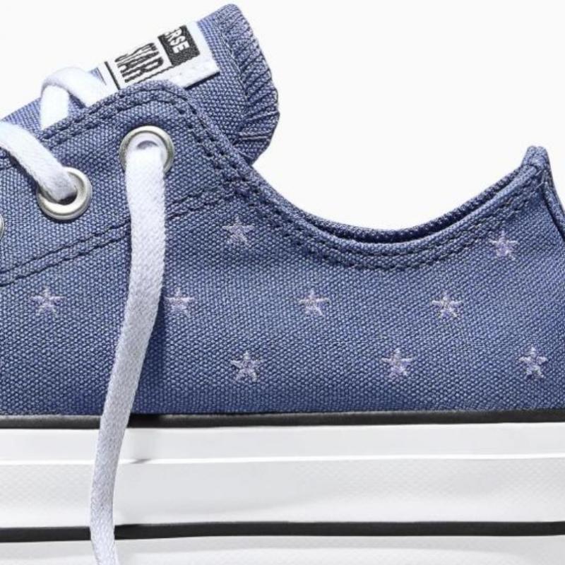 Converse Chuck Taylor All Star Lift Embroidered Stars Indigo Storm A16114c