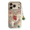 Glitter Gingerbread Man Phone Case Suitable for 17promax Lens Film for Iphone15 Christmas Tree Lanyard 13 Stereo 16