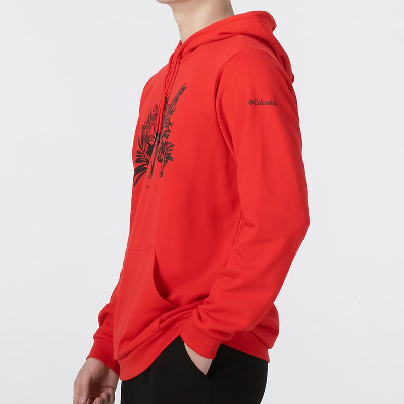 Columbia Sweatshirts Men's Red Hooded Moderate Other AE5691-691