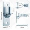 1pair Sturdy Chain Link Gate Hinge Galvanized Steel Fence Hinge Chain Link Gate Latch  Farm Gate