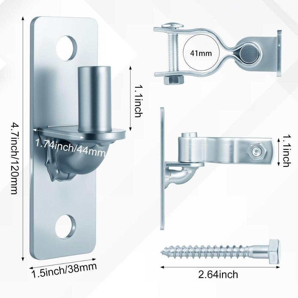 1pair Sturdy Chain Link Gate Hinge Galvanized Steel Fence Hinge Chain Link Gate Latch Farm Gate