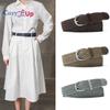 Twist Wax Rope Ladies Belt Retro Jeans Belt Dress Pin Buckle Belt