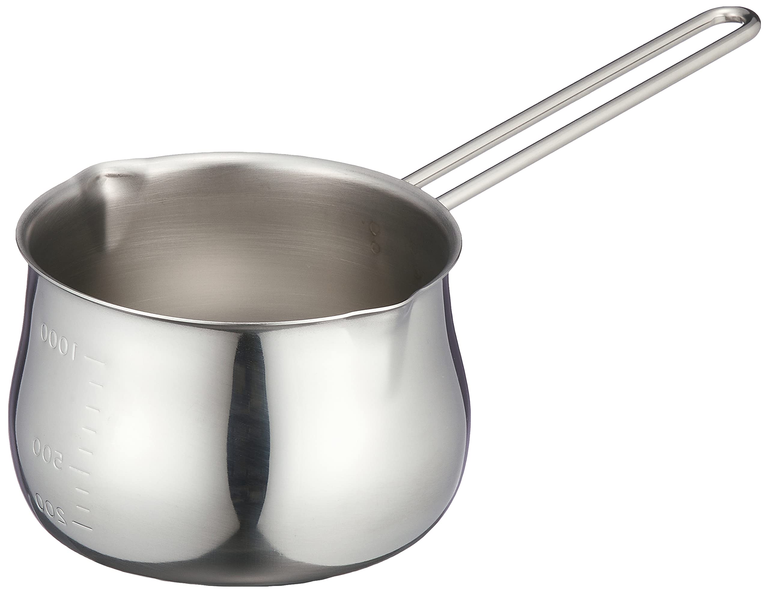 

Takekoshi 18-8 Milk Pan, 1000cc, Graduated, Wire Handle